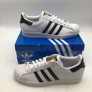 Adidas Superstar EG4958 Mens White‎ Black Classic Sneakers Shoes Size 11.5 NEW